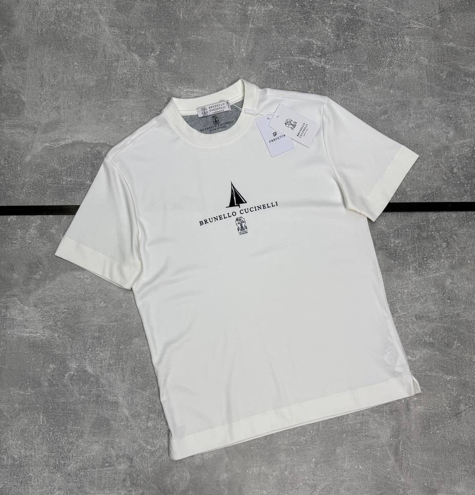 brunello cucinelli футболка белая,стильная футболка,футболка brunello cucinelli,футболка мужская,футболка