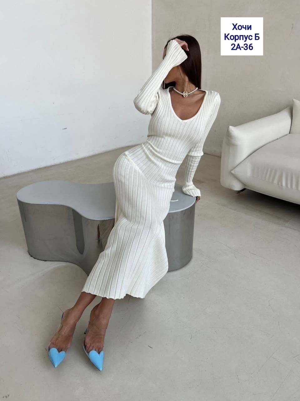 трикотажное платье-лапша с поясом seven wishes цвет молочный,платье лапша вязаное теплое a&b_dress_code,платье с регулировкой талии,платье лапша женское трикотажное,трикотажное платье-лапша с поясом s