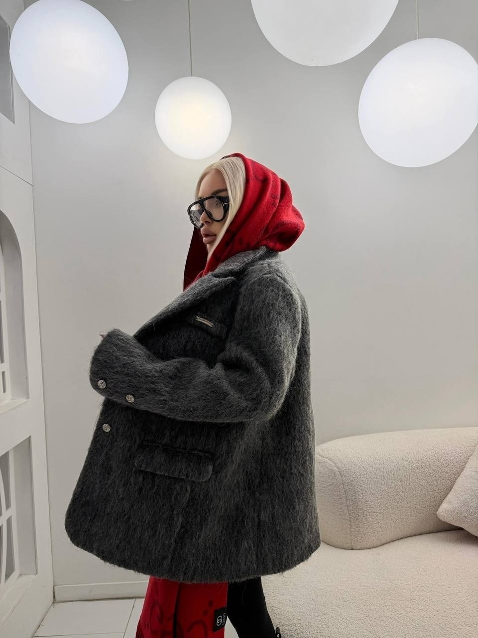 модное пальто,серое пальто,шерстяное пальто,полупальто,пальто оверсайз