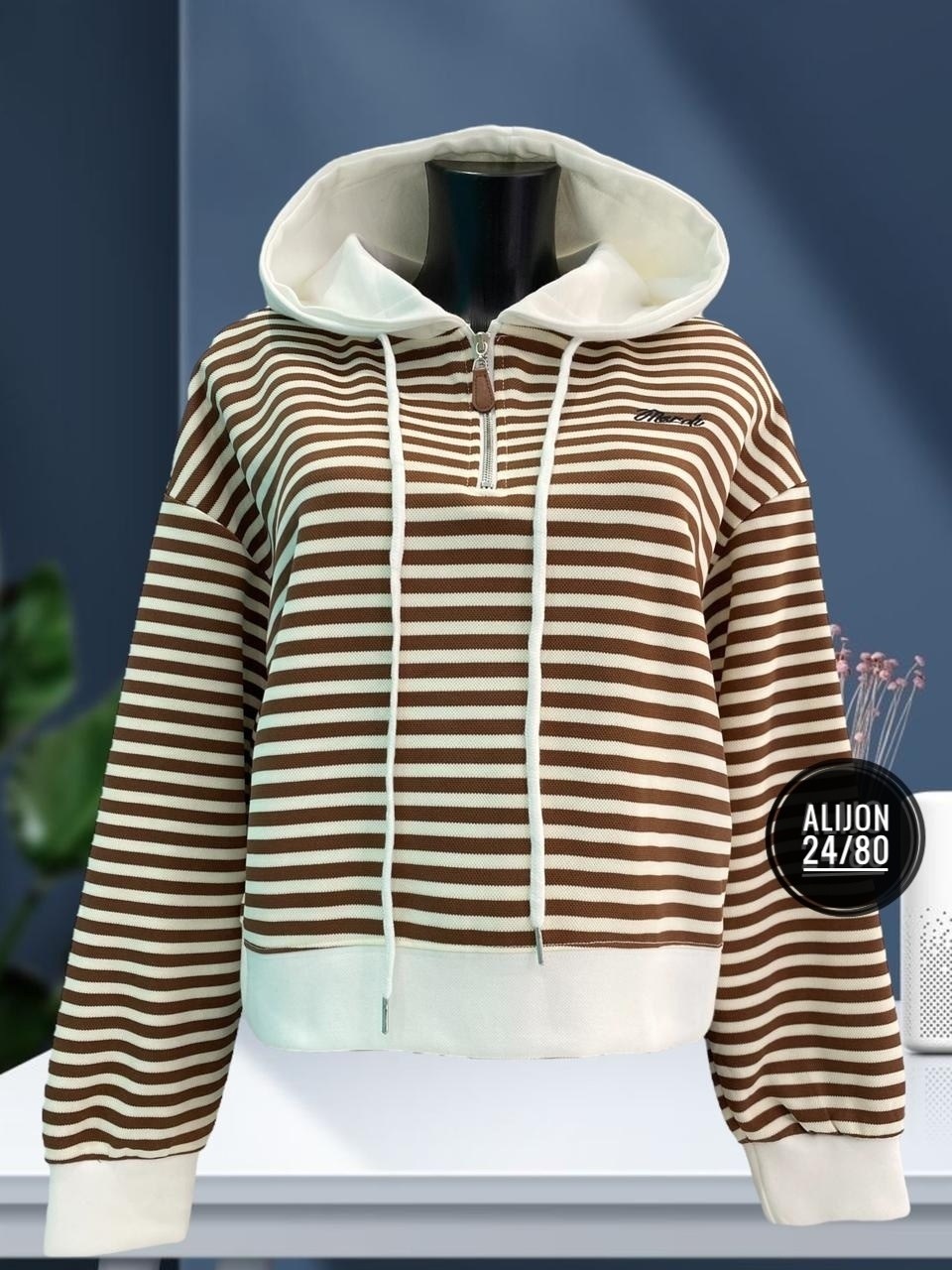 свитшот женская,женская кофта,толстовка в полоску,кофта до талии,модная толстовка