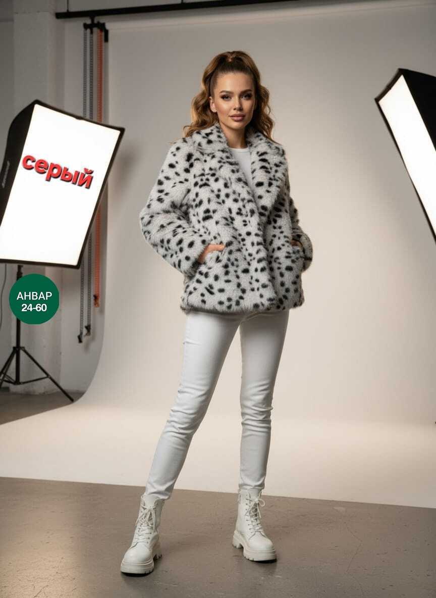 женская шуба из экомеха,шуба искусственная,эко шуба под рысь,шуба из рыси,женская короткая шуба из экомеха