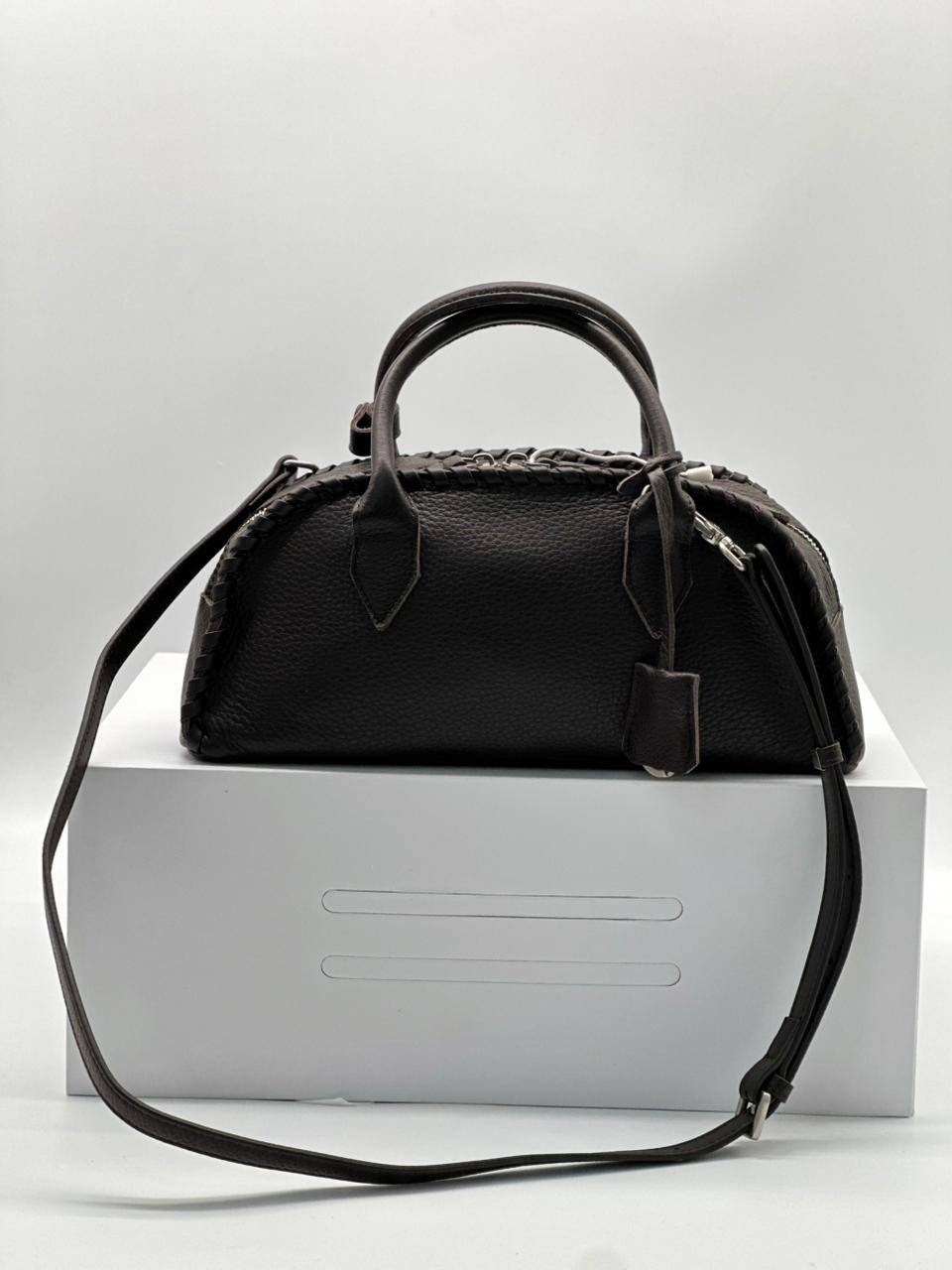 сумка,брендовая женская сумка,большая кожаная сумка-тоут the row dark brown,сумки женская,модная сумка