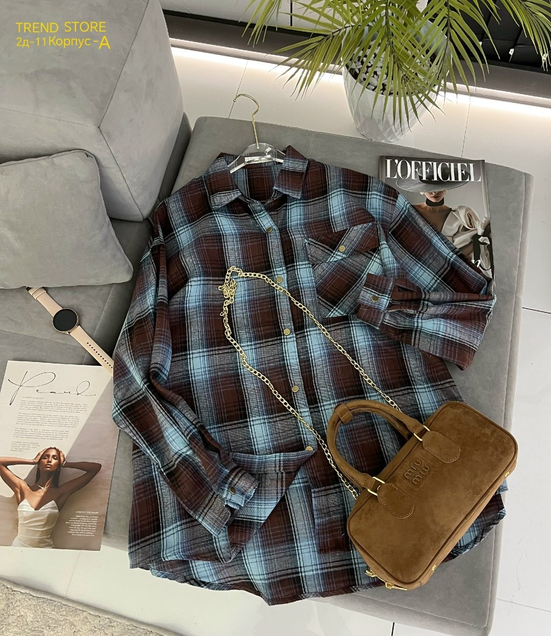 женская рубашка оверсайз в клетку,рубашка в клетку женская,рубашка женская в клетку оверсайз missnatavi,женская рубашка,рубашка в клетку