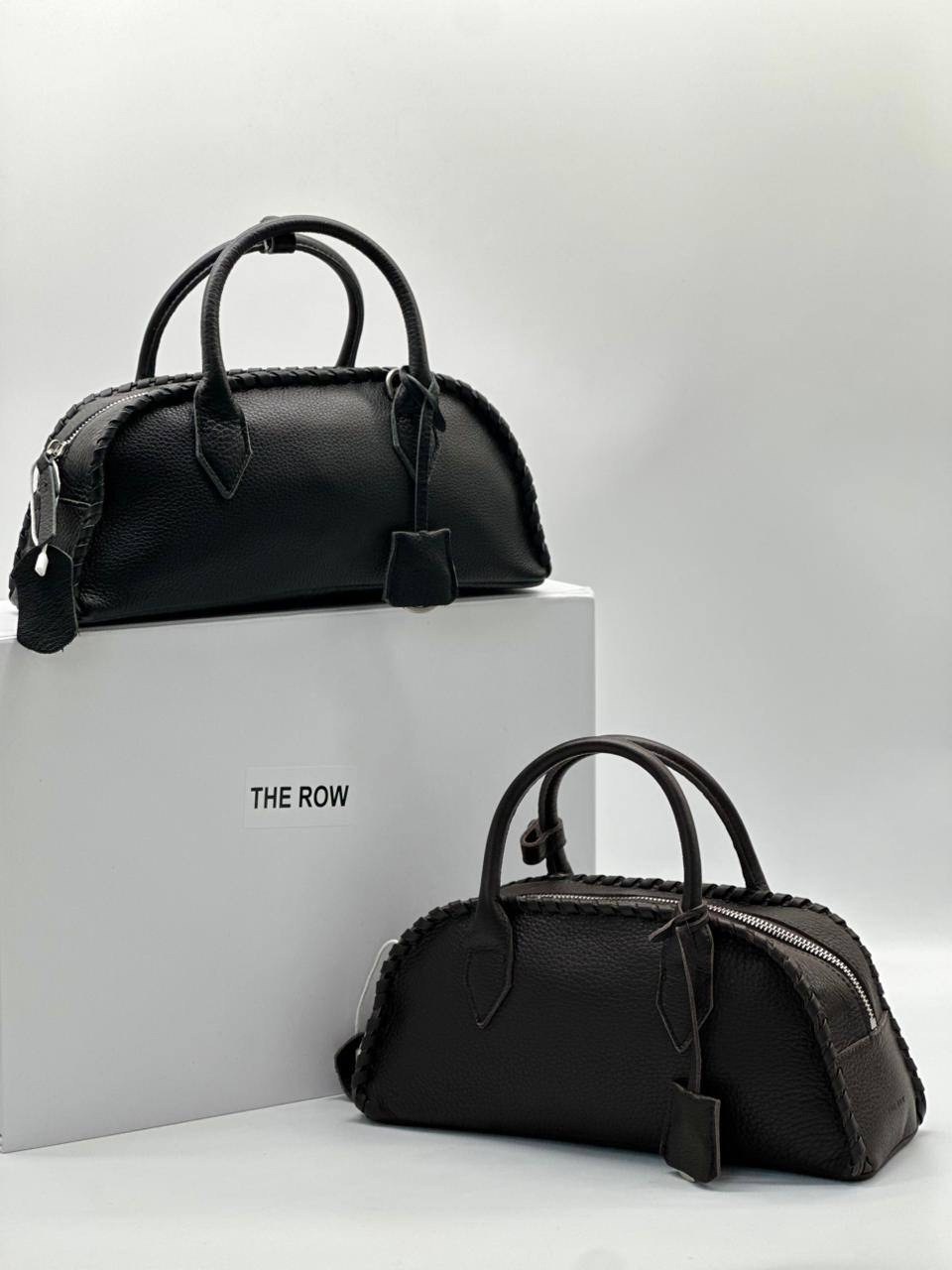 сумка,брендовая женская сумка,большая кожаная сумка-тоут the row dark brown,сумки женская,модная сумка