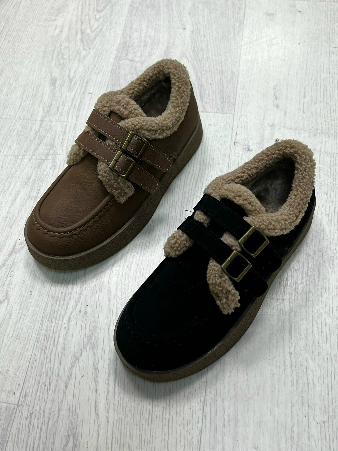 , женская, теплая,повседневная ,лоферы на меху