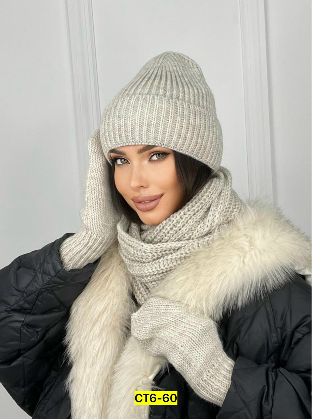 комплект шапка снуд,комплект шапки,комплект шапка шарф,шапка со снудом и варежками,женский комплект шапка