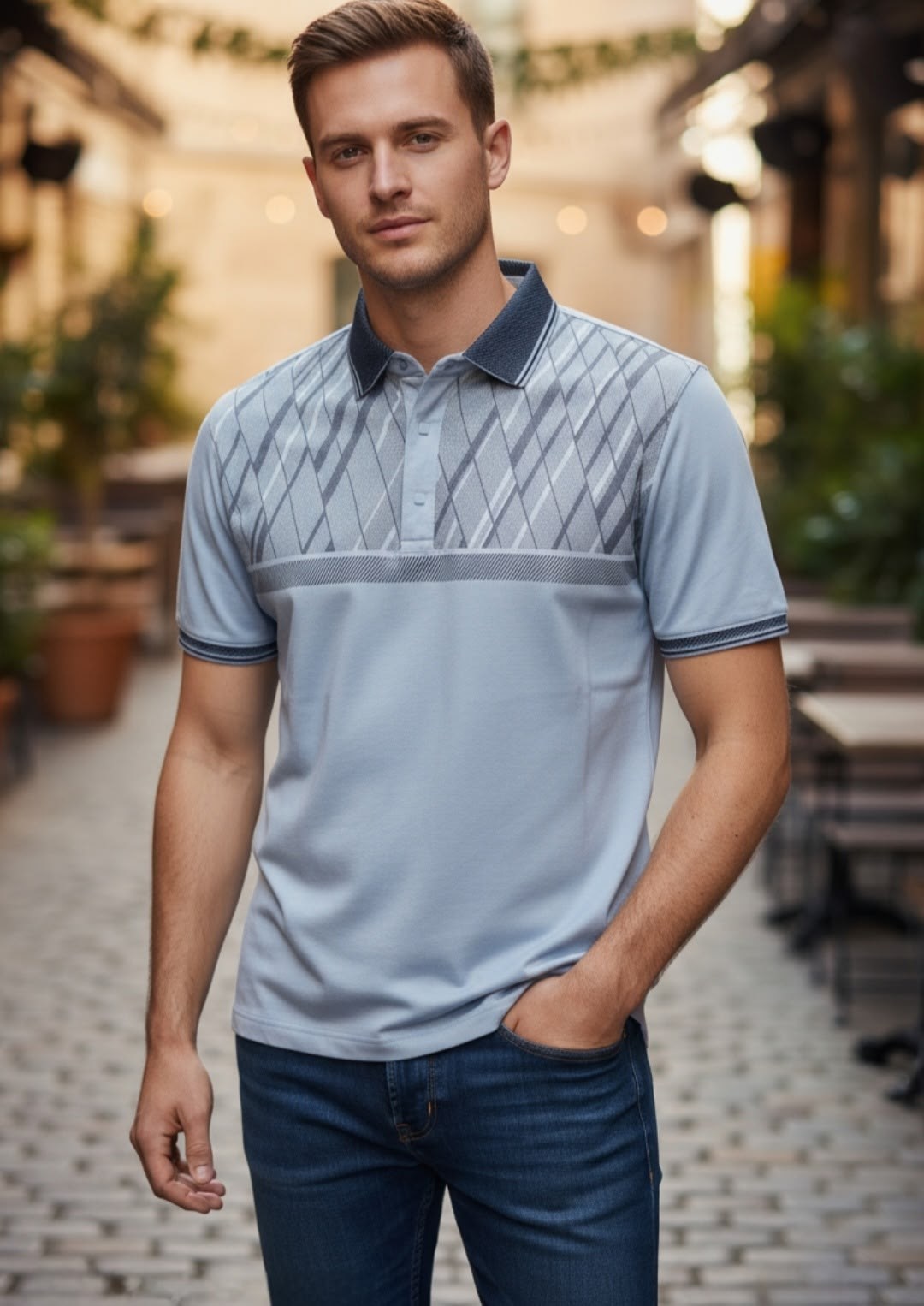 поло caporicco 8817 gri,мужская рубашка поло,поло,мужская мода,поло мужское