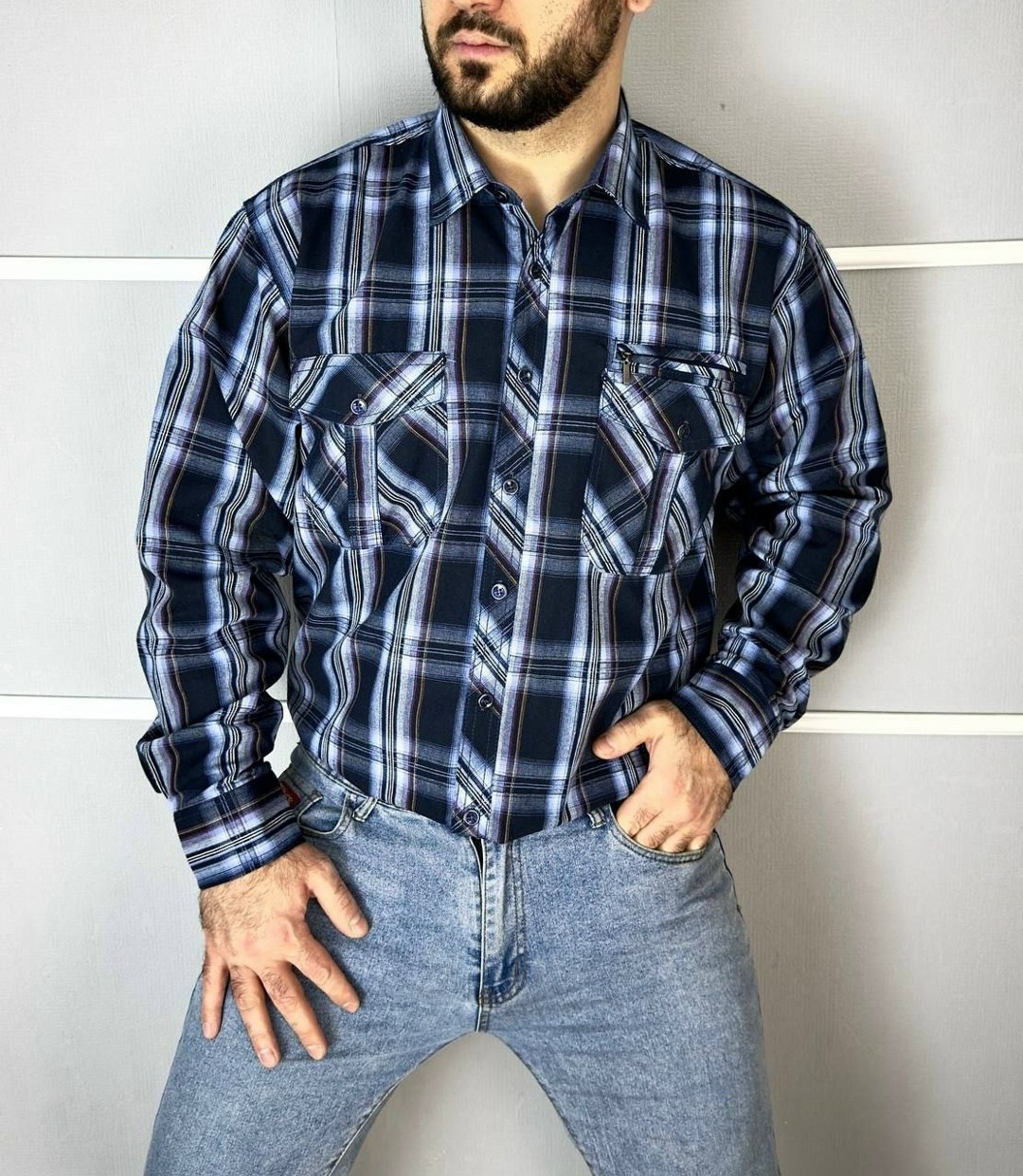 теплая рубашка в клетку westhero 122052187,мужская рубашка,рубашка,мужские теплые рубашки,теплая рубашка в клетку