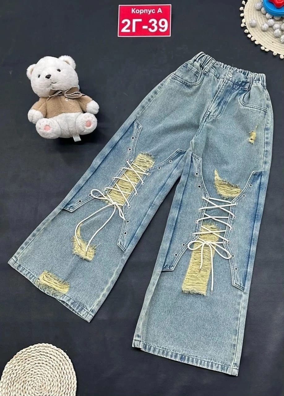джинсы для девочек,широкие джинсы для девочек,брюки джинсы,джинсы детский,стильные джинсы