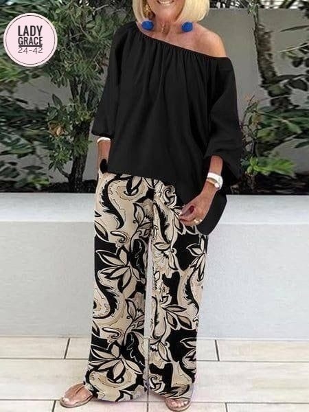 брюки с широкими штанинами,женские летние костюмы,женский повседневный костюм из двух,летняя одежда для женщин,летние костюмы