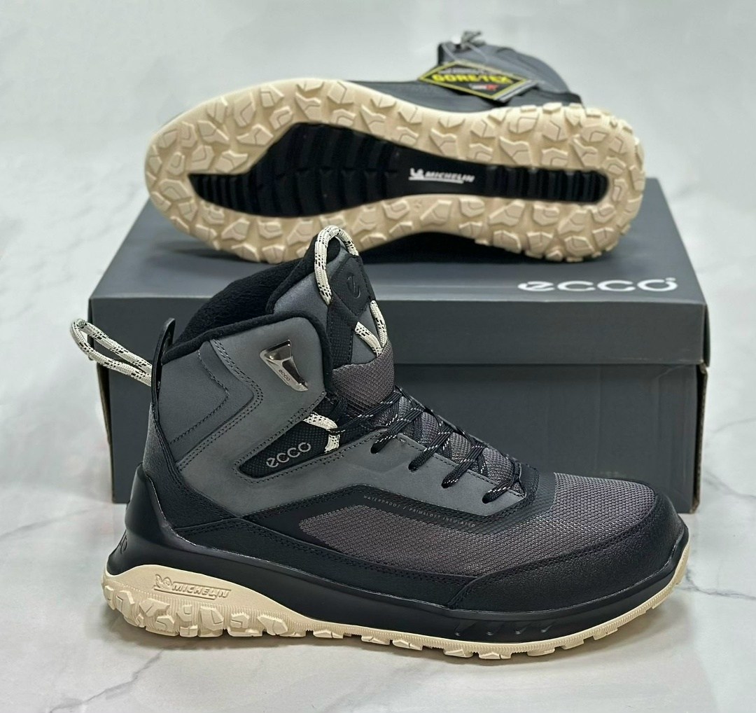 треккинговые ботинки ecco sport ultra terrain waterproof mid hiking хаки,ботинки ecco ult trn m,ботинки мужские ecco,ботинки мужские,кроссовки
