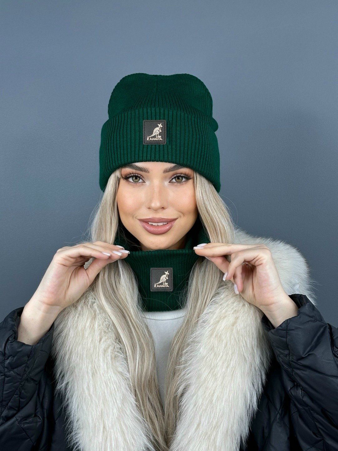 комплект шапка и снуд,шапка снуд,комплект шапки,фиолетовая шапка,шапка женская