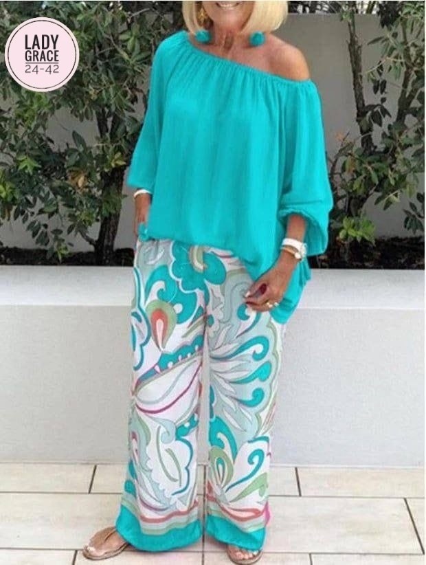 брюки с широкими штанинами,женские летние костюмы,женский повседневный костюм из двух,летняя одежда для женщин,летние костюмы