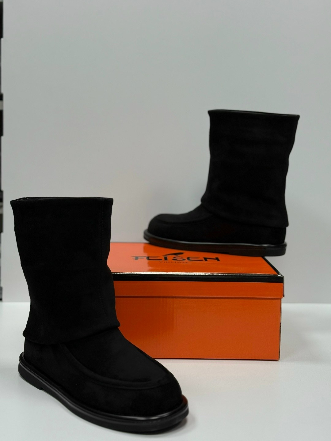 сапоги hermes,сапоги,замшевые зимние угги юничел,женские замшевые сапоги hermes premium black,женские сапоги