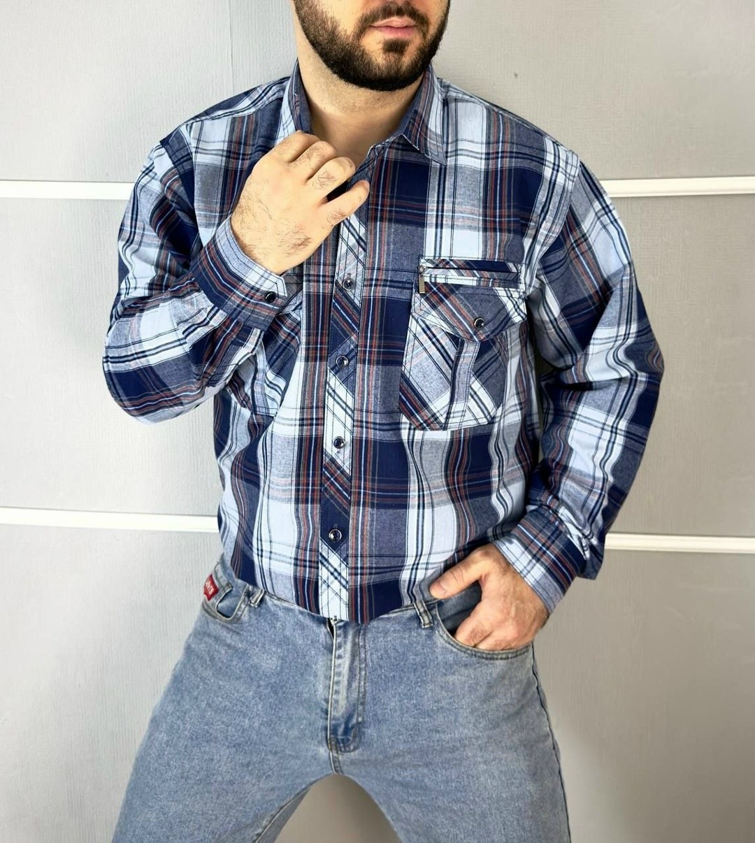 теплая рубашка в клетку westhero 122052187,мужская рубашка,рубашка,мужские теплые рубашки,теплая рубашка в клетку