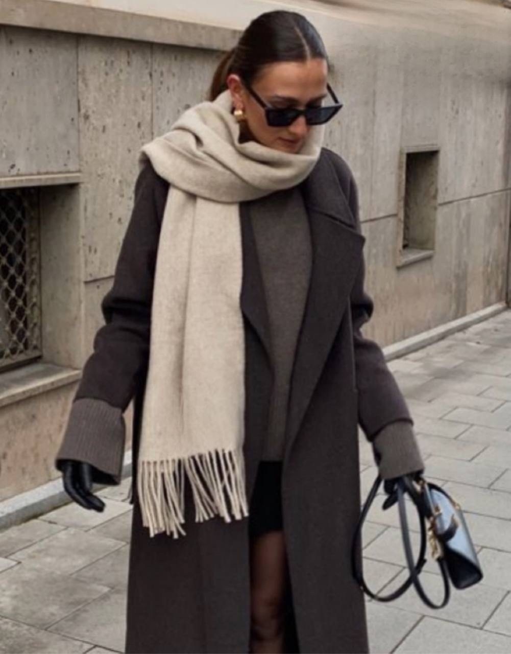 теплый шарф кашемир палантин длинный,модные шарфы,шарф в стиле лоро пиано,шарф серый женский,шарф зимний теплый палантин кашемир