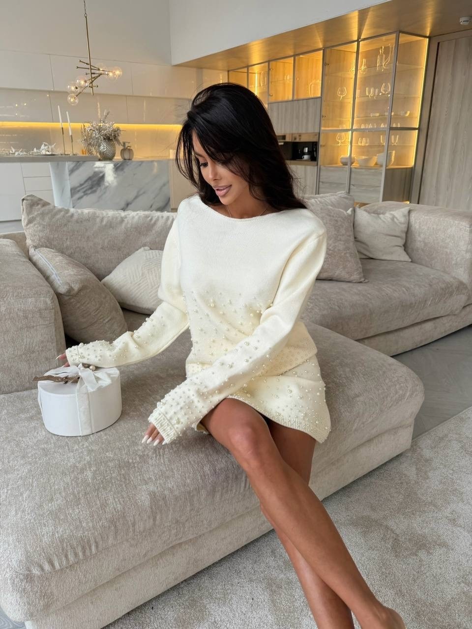 вязаные костюмы,костюм трикотажный,трикотажное платье,белый вязаный костюм с юбкой,кофта