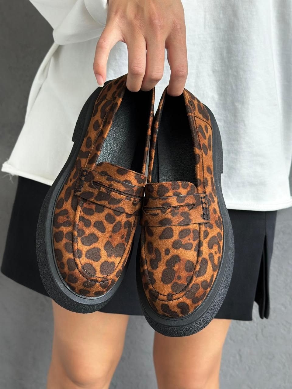,женская ,обуви,леопардовые лоферы,полуботинки женские