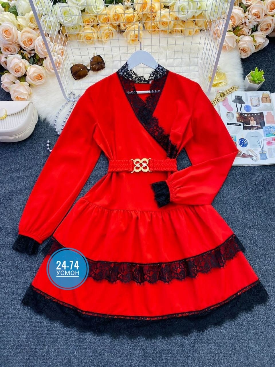 шикарная одежда,платье мини с оборками,платье красное,платье с поясом,платье с оборками