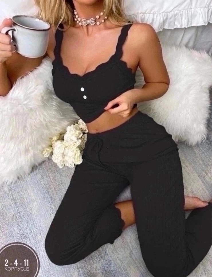 пижама топик и штаны,пижама женская с топом,комплект пижама,комплект домашний пижама женская,пижама для женщин