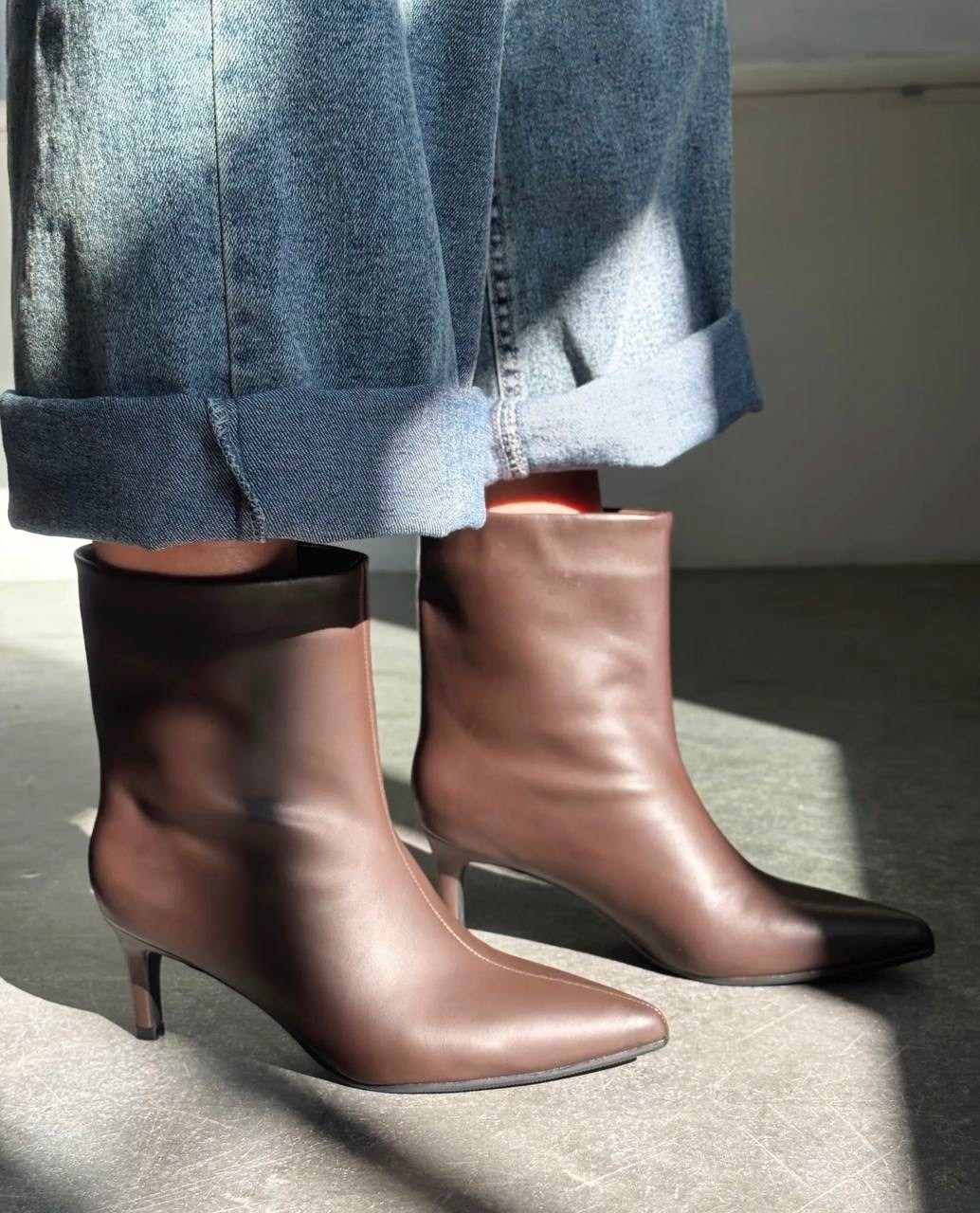 ботильоны,ботильоны женские,ботильоны коричневые,ботильоны женский shoux шоколадный коричневый размер 38,ботильоны женский shoux шоколадный коричневый размер 39