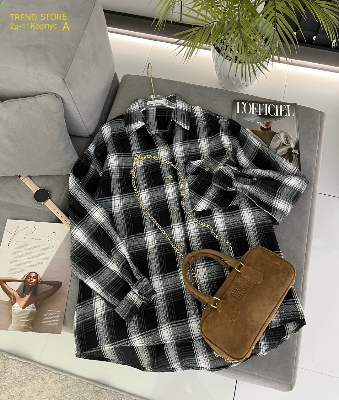 женская рубашка оверсайз в клетку,рубашка в клетку женская,рубашка женская в клетку оверсайз missnatavi,женская рубашка,рубашка в клетку