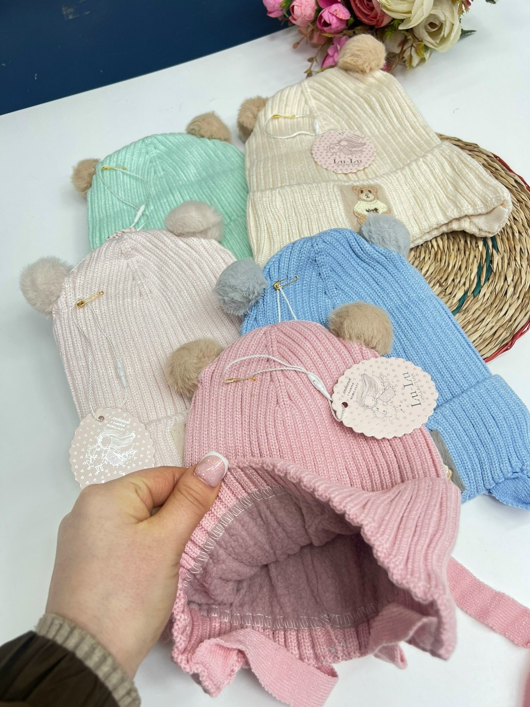 детская шапка,шапка для девочек теплая,детская шапочка,шапка для новорожденного,шапка вязаная