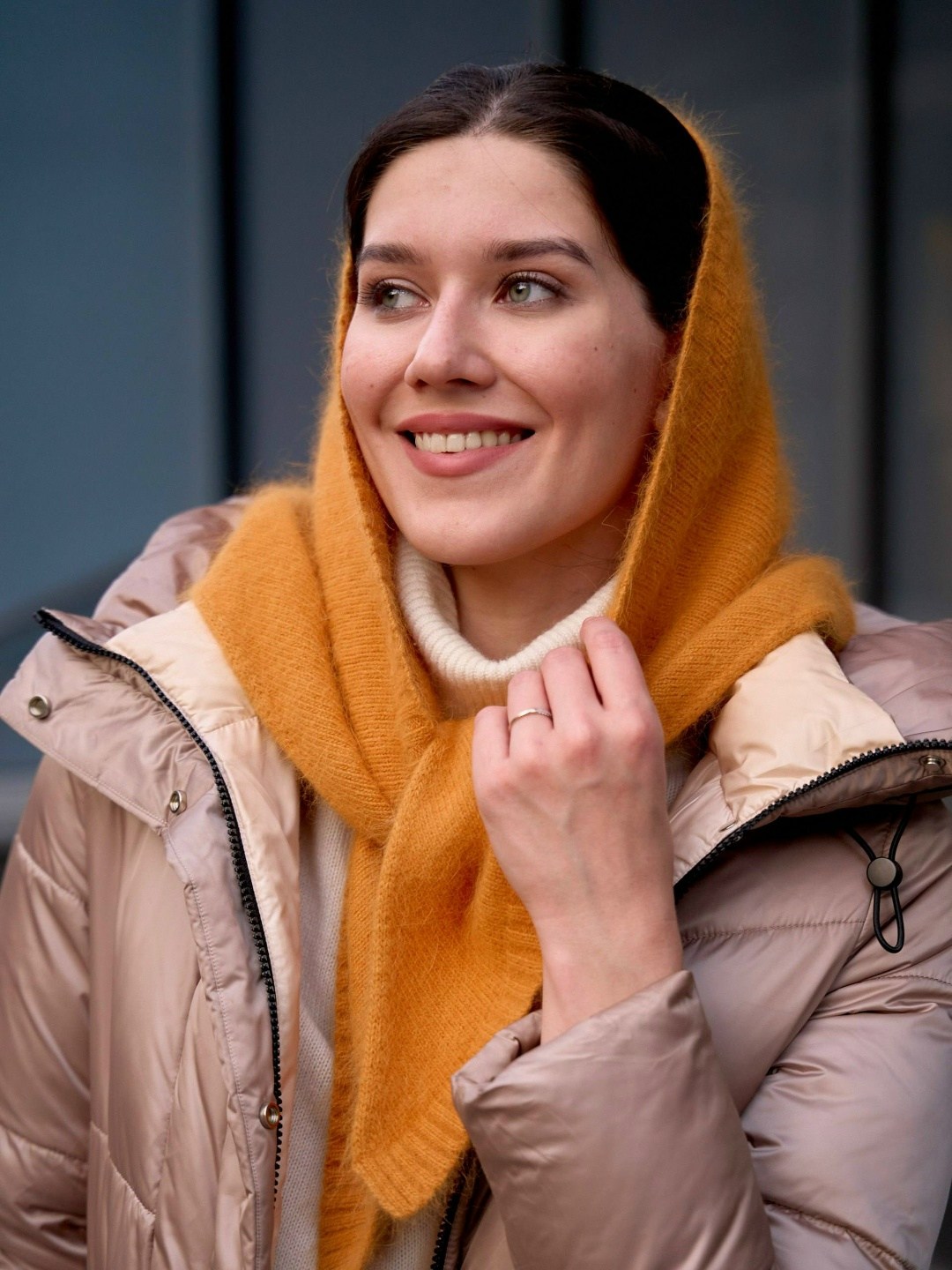 бактус пух норки,бактус из пуха норки,женские кашемировые шарфы,вязаная косынка,шарф женские