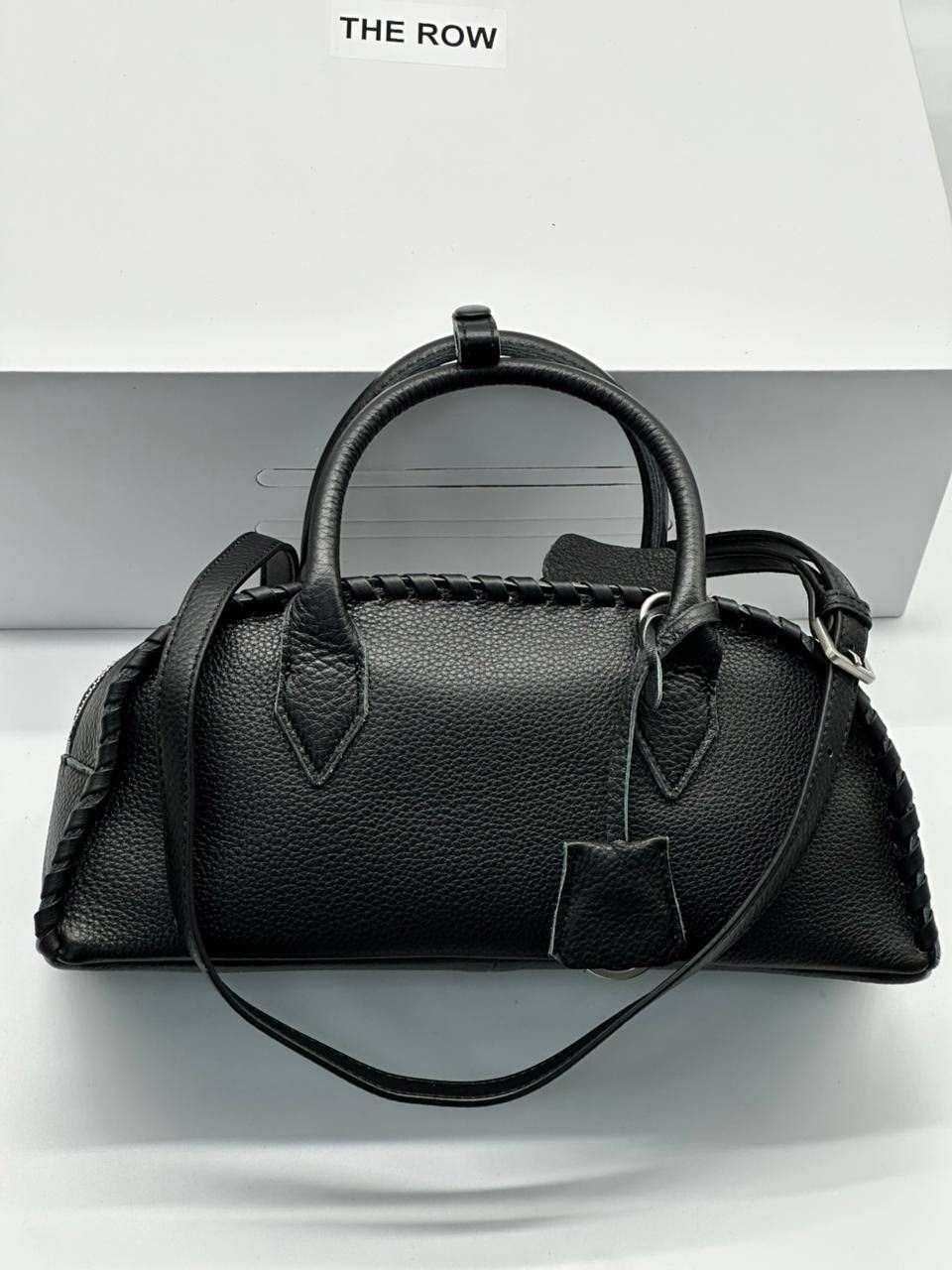 сумка,брендовая женская сумка,большая кожаная сумка-тоут the row dark brown,сумки женская,модная сумка