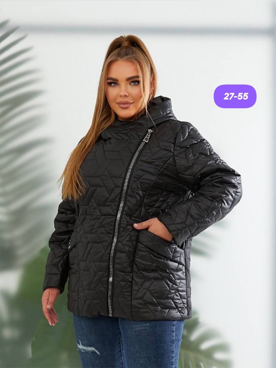 куртка женская,демисезонная куртка женская,стеганая куртка с капюшоном 64-72,куртка демисезонная,куртка