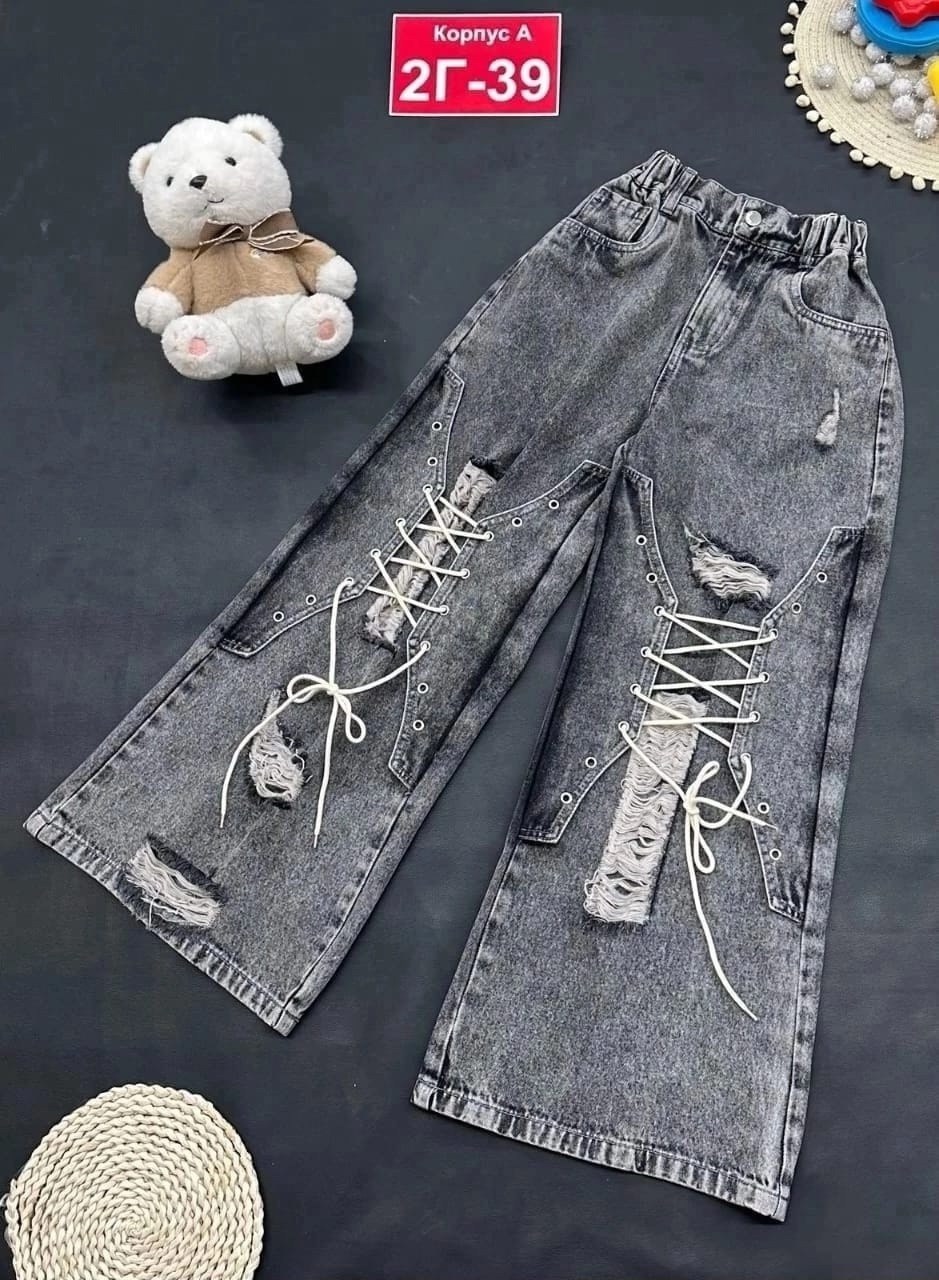 джинсы для девочек,широкие джинсы для девочек,брюки джинсы,джинсы детский,стильные джинсы