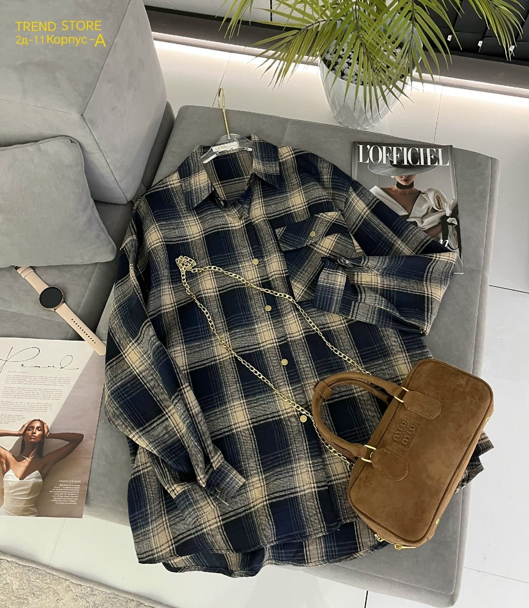 женская рубашка оверсайз в клетку,рубашка в клетку женская,рубашка женская в клетку оверсайз missnatavi,женская рубашка,рубашка в клетку