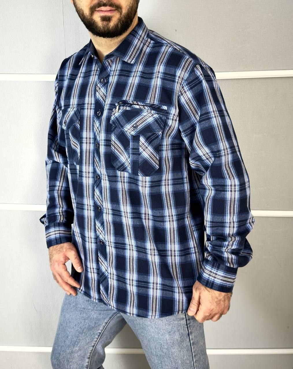 теплая рубашка в клетку westhero 122052187,мужская рубашка,рубашка,мужские теплые рубашки,теплая рубашка в клетку