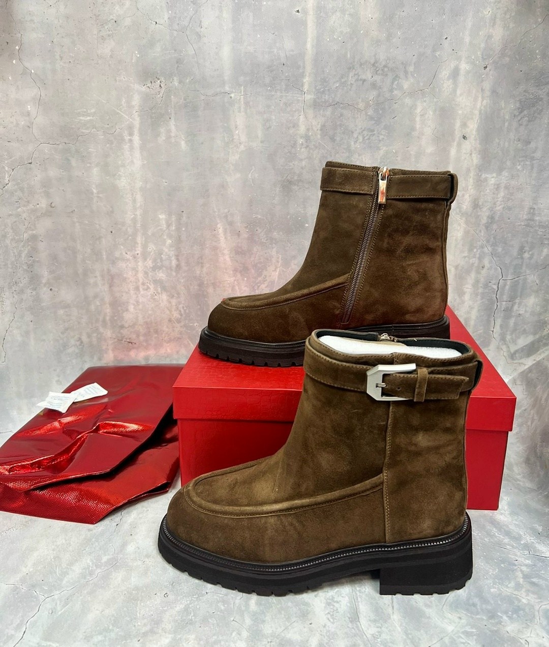 женские зимние замшевые ботинки на высокой платформе,,модные зимние замшевые ботинки на плоской подошве с мехом, зимняя,женская зимняя