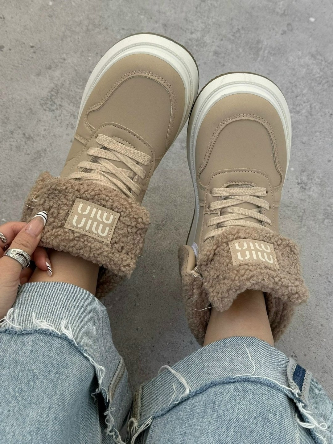 женские зимние кроссовки,,кроссовки на платформе зимние,женские кроссовки,кроссовки зимние на липучке sabel цвет бежевый