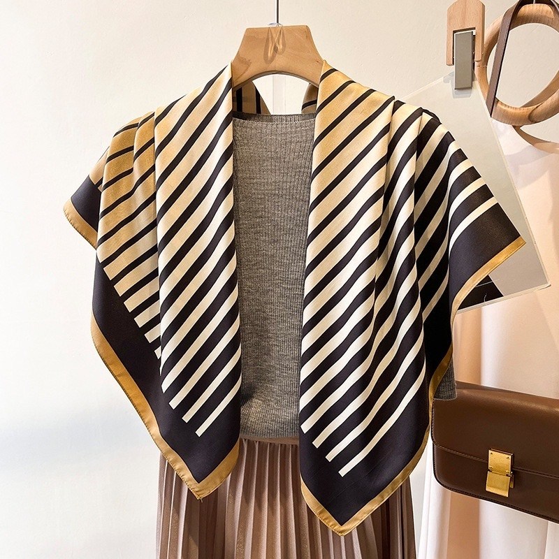 шарф женские,шелковый шарф,косынка шелковая с желтым на шею,женский шелковый шарф,платок шелковый модный