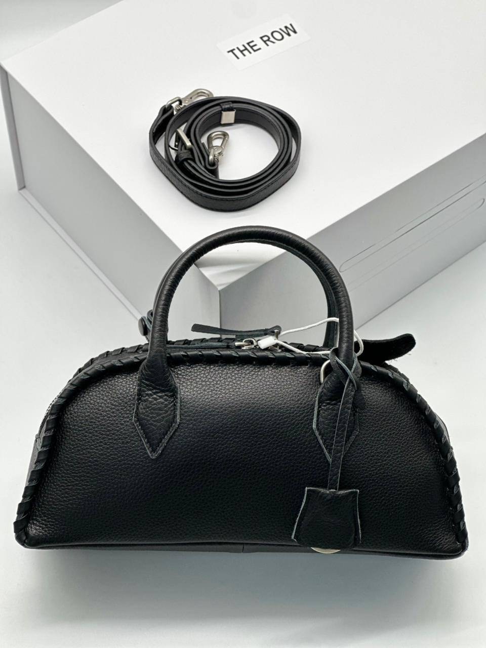 сумка,брендовая женская сумка,большая кожаная сумка-тоут the row dark brown,сумки женская,модная сумка