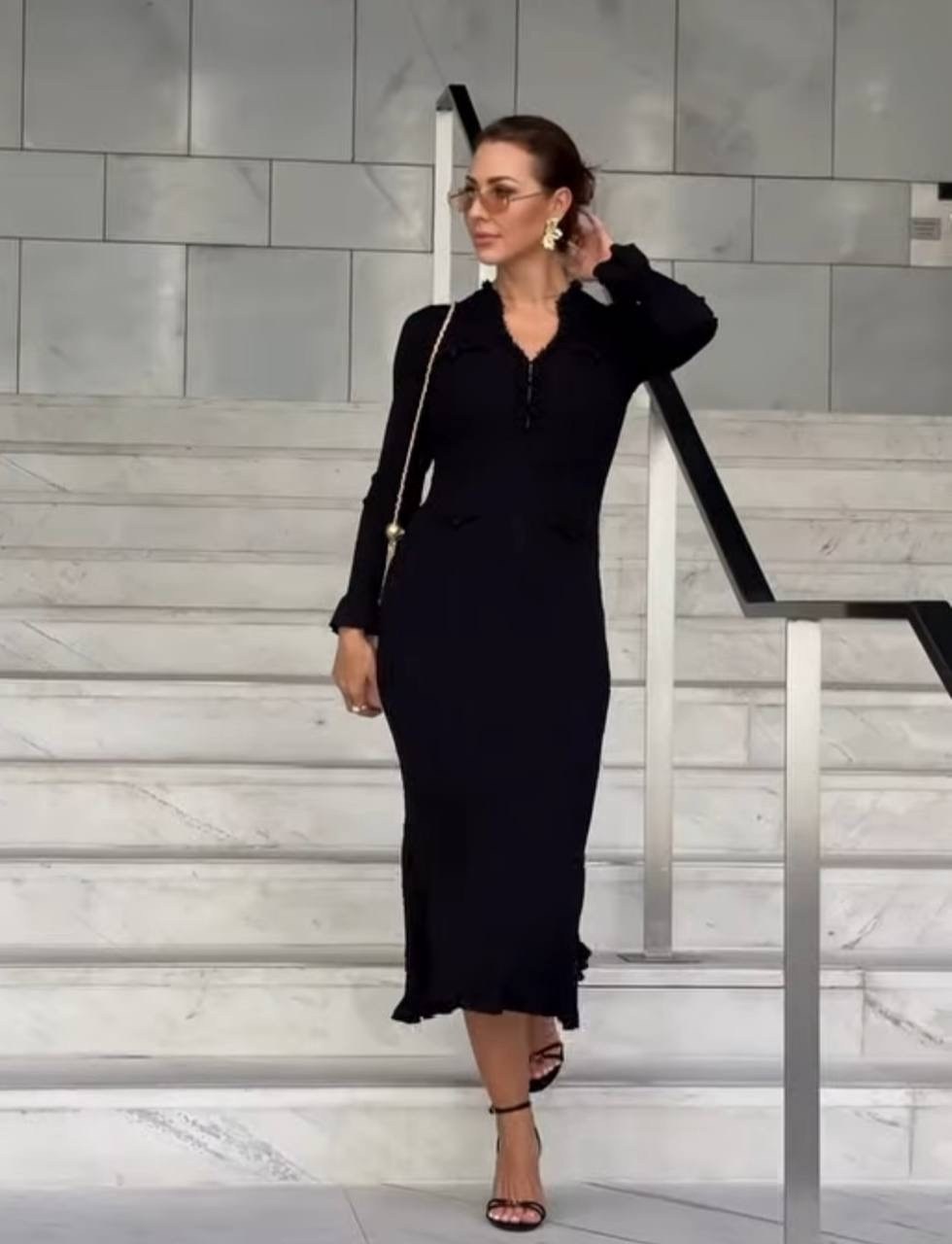 трикотажное платье,платье,женское платье лапша,платье длинное лапша,облегающее платье