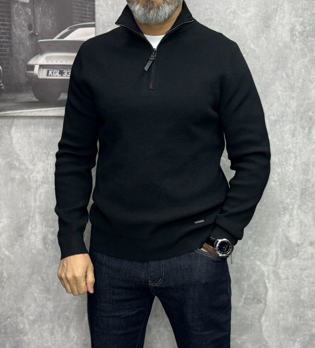 мужской джемпер,теплая кофта,джемпер massi,мужская кофта,джемпер черный