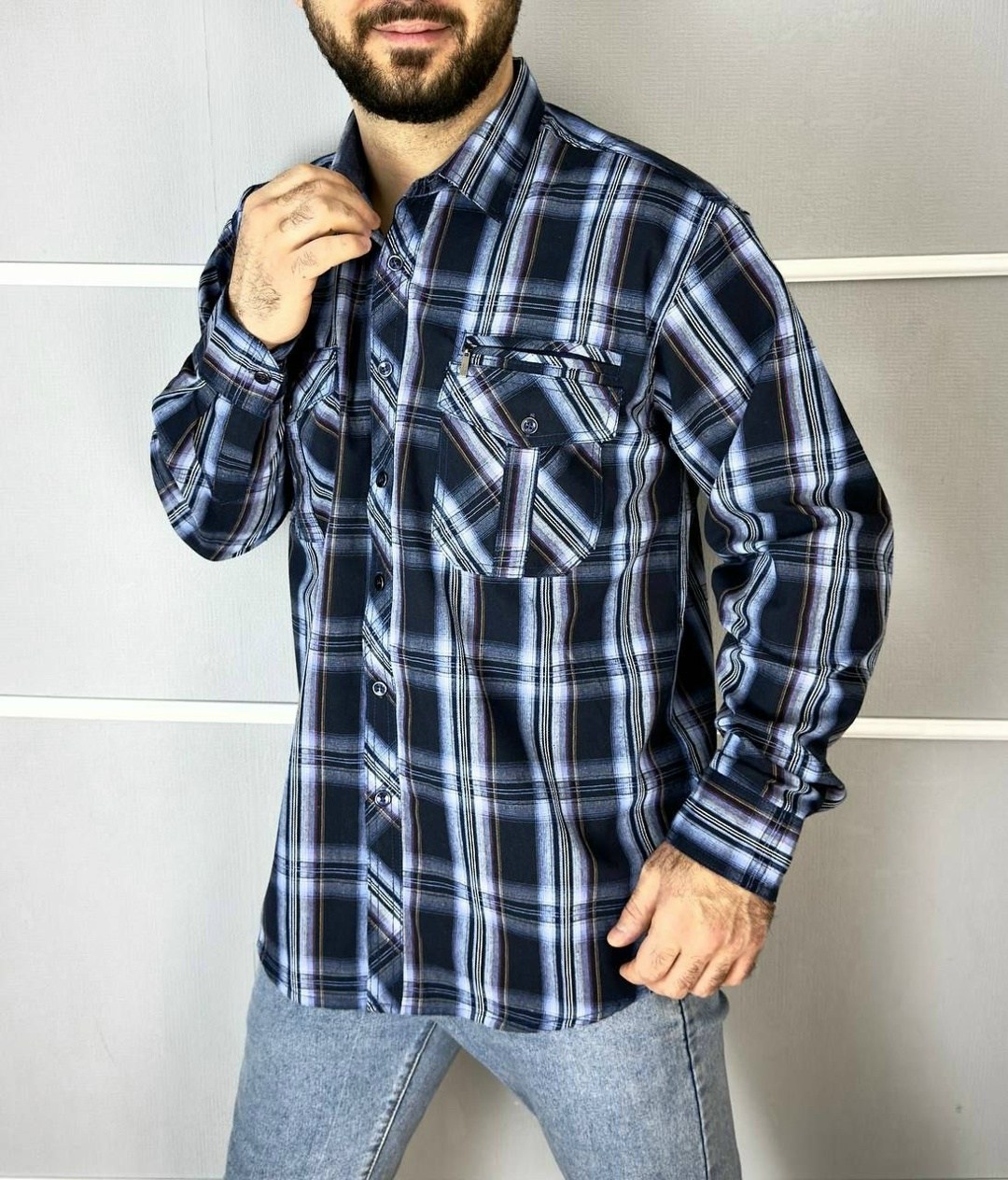 теплая рубашка в клетку westhero 122052187,мужская рубашка,рубашка,мужские теплые рубашки,теплая рубашка в клетку