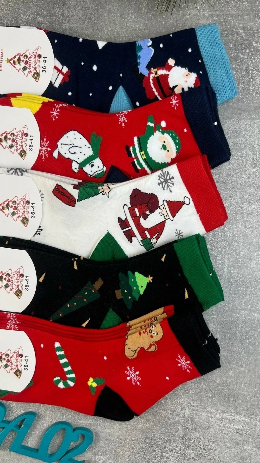 носки комплект 5 пар размер 41-46 новогодние,новогодние носки набор,набор ярких новогодних носков 5 пар,новогодние носки,комплект новогодних носков