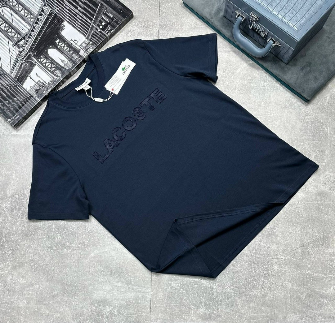 футболка мужская,мужские футболки lacoste,футболка темно синяя,футболки для мужчин,универсальные футболки