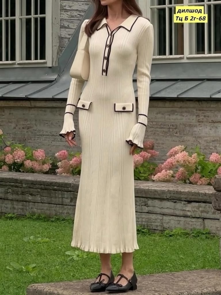 приталенное трикотажное платье макси в рубчик,трикотажное длинное платье,трикотажное платье,платье женская,вязаное платье