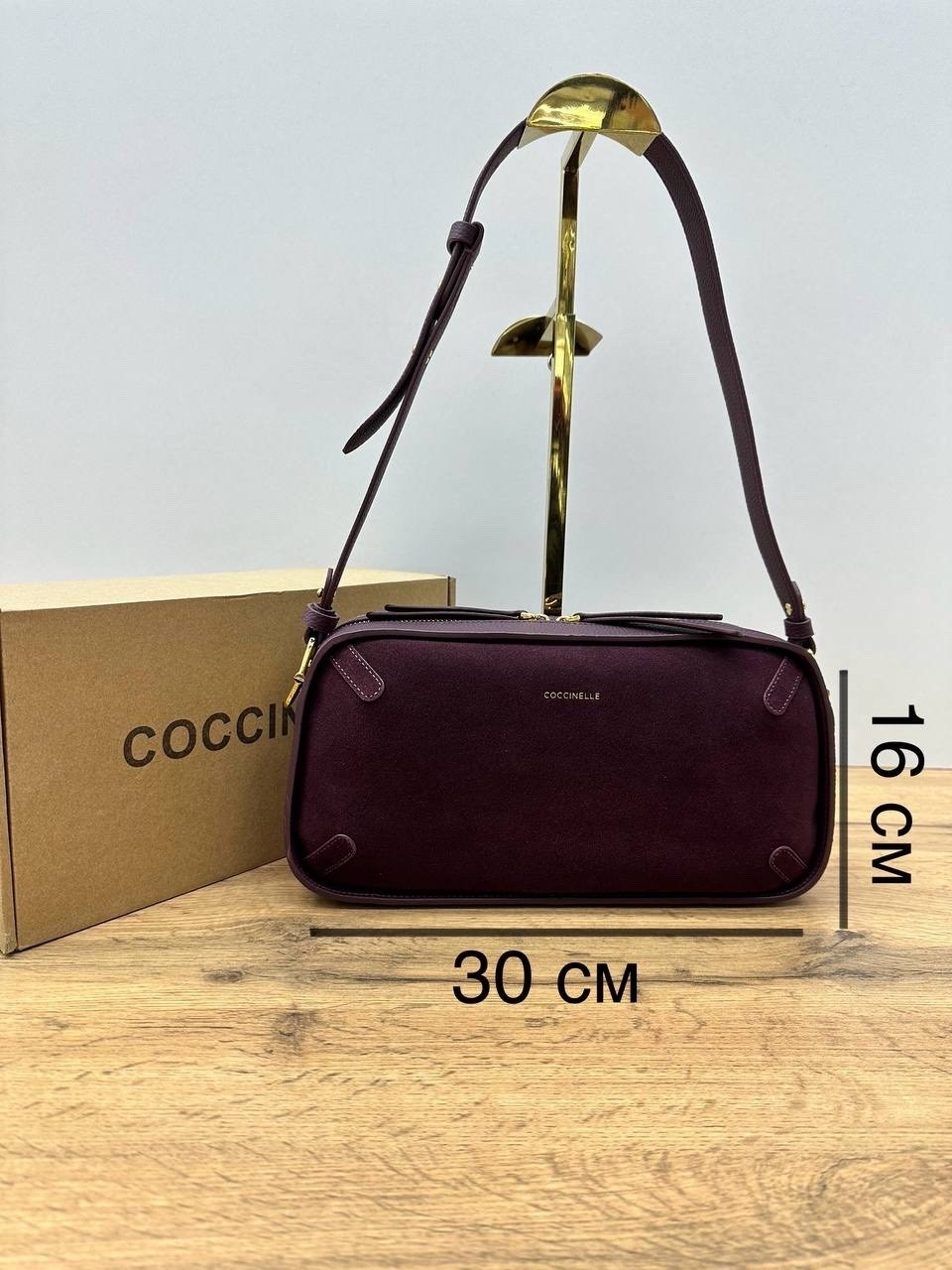сумка coccinelle,сумка coccinelle фиолетовый,сумка,сумка женская,сумка marc jacobs 25-16 см натуральная замша