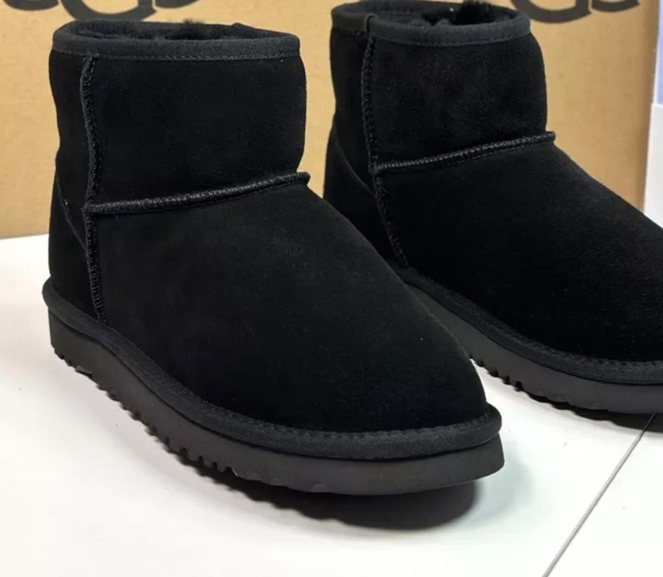 угги ugg classic mini ii черный,угги мужские,угги sacci classic mini black,ugg classic mini black,угги мужские baden sn004-023 черные 41 ru