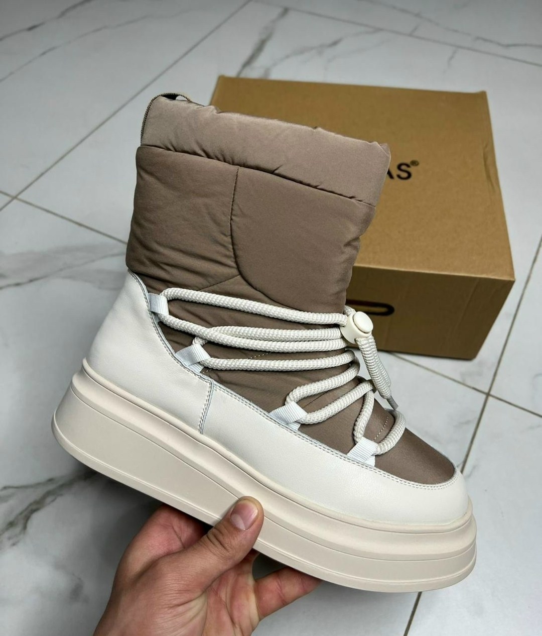 ,дутики зимние на платформе yourbox цвет светло-бежевый,дутики женские,дутики зимние женские,дутики зимние на платформе yourbox цвет бежевый