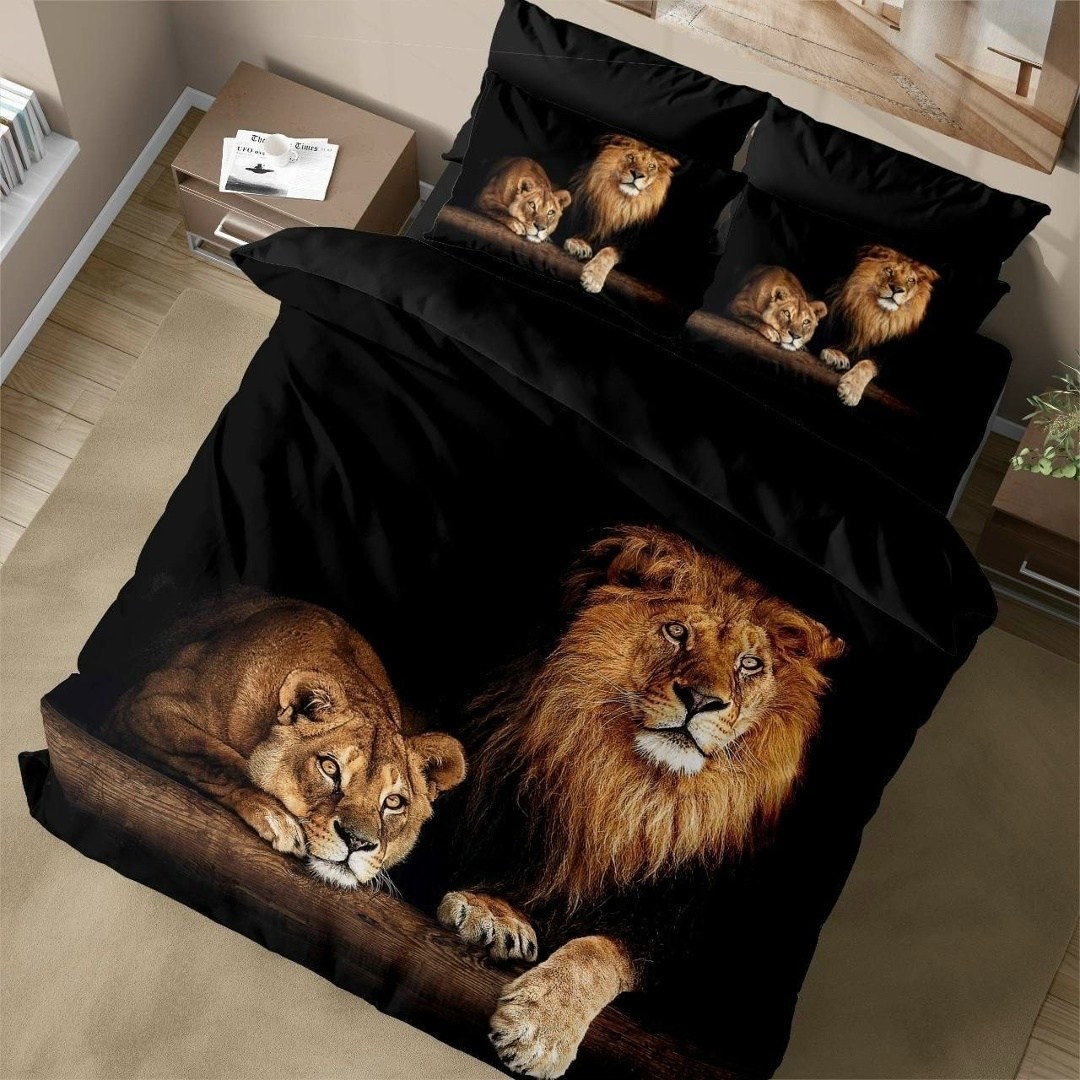 постельное белье львы,комплект постельного белья,постельное белье 3 д,постельное 3д львы,постельное белье король лев