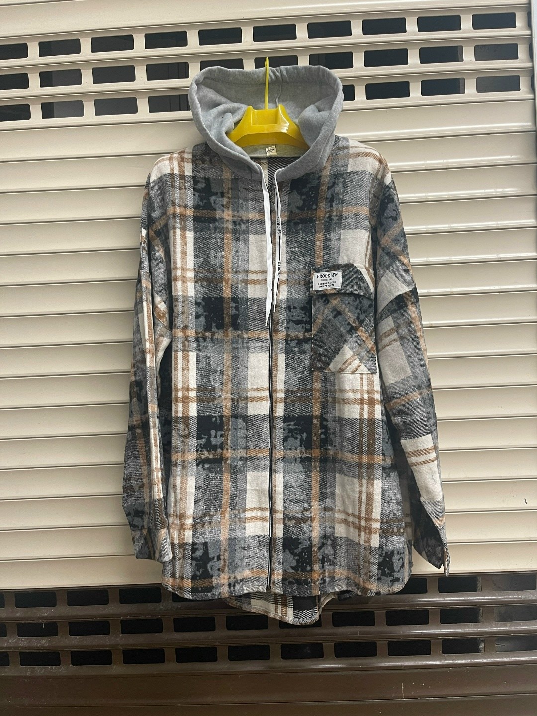 женская рубашка,рубашка оверсайз теплая в клетку удлиненная amy store,рубашка с капюшоном,рубашка в клетку,теплая рубашка