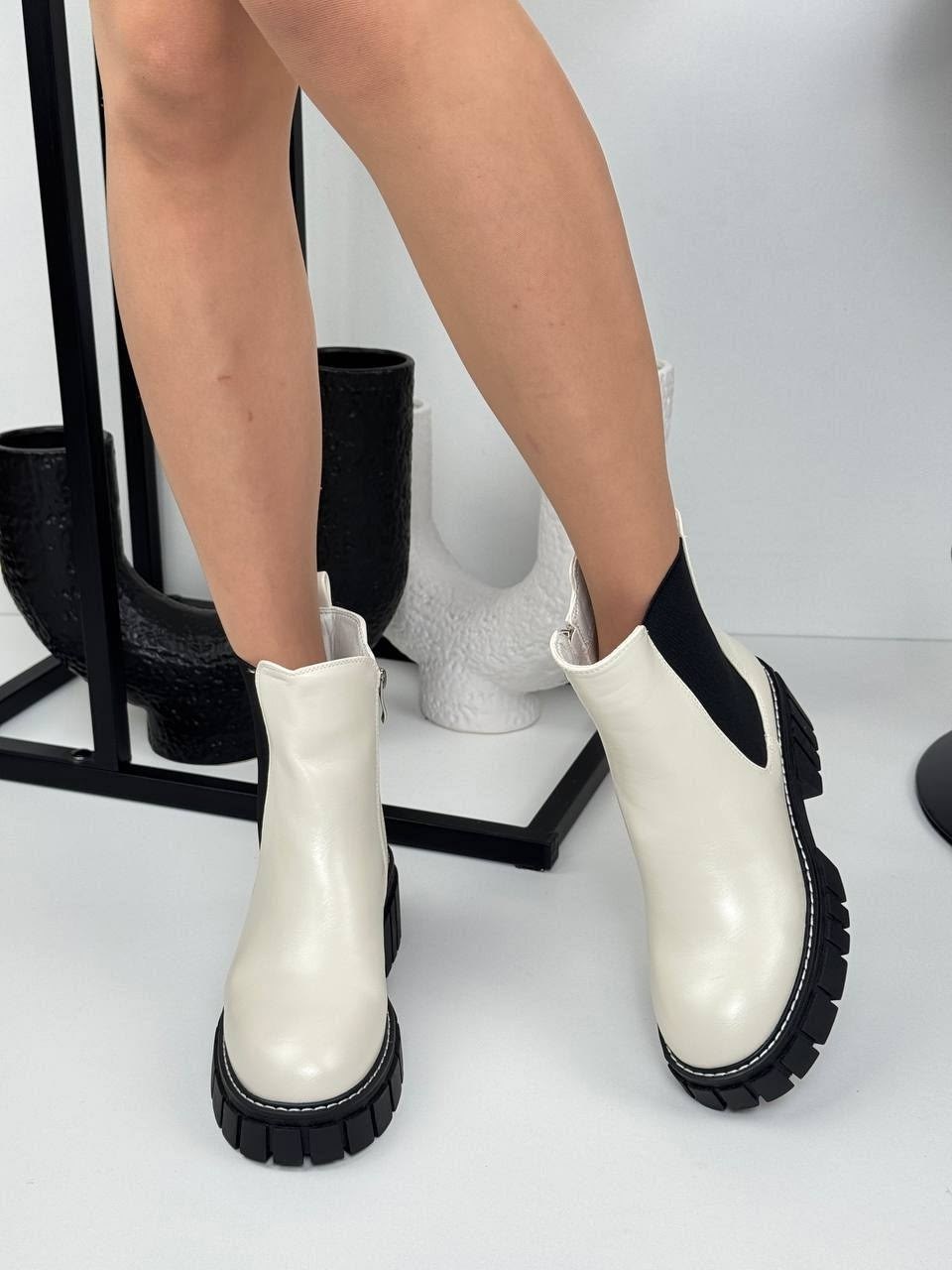 ботинки женские,,зимняя  женская,женская ,ботинки челси белые