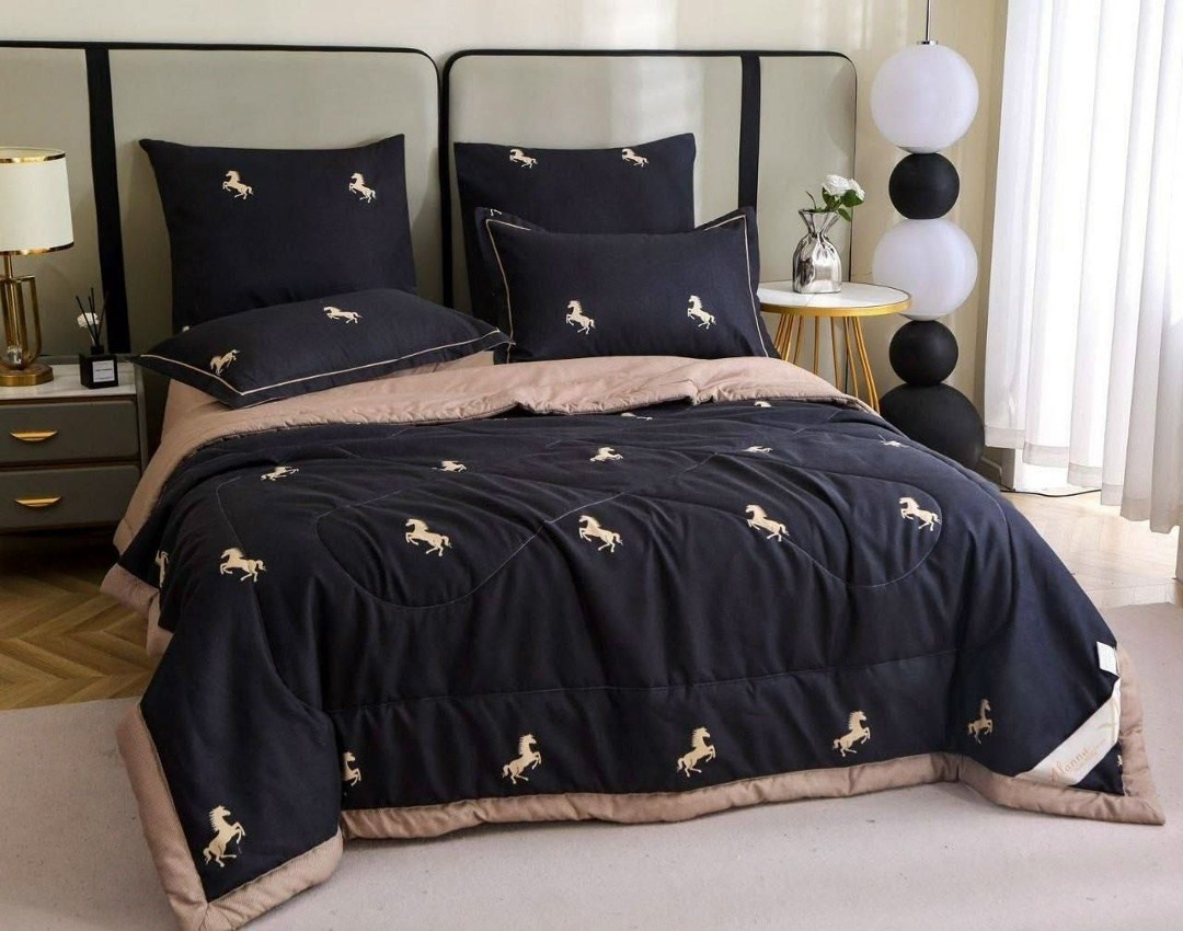 комплект постельного белья евро с одеялом,комплект постельное белье с готовым одеялом alanna,постельное белье евро с готовым одеялом mega-textile,постельное белье с одеялом евро aziaali цвет черный,по